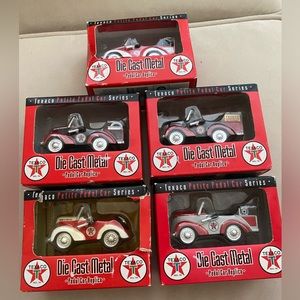 Texaco Petite Pedal Car Series (lot of 5)